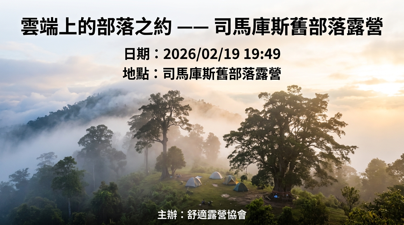 雲端上的部落之約 —— 司馬庫斯舊部落露營