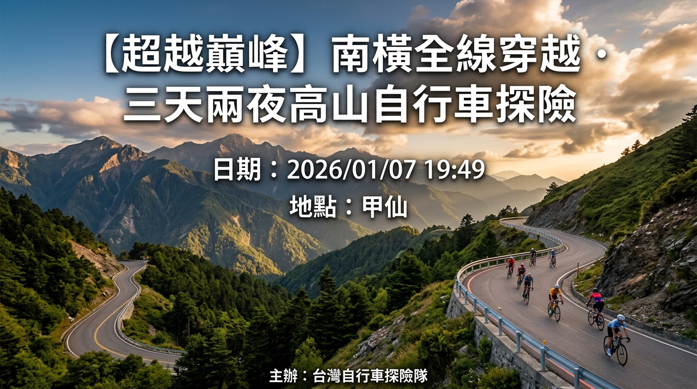 【超越巔峰】南橫全線穿越．三天兩夜高山自行車探險